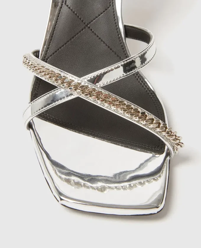 Elsa Metallic Heeled Sandals Elsa Metallic Heeled Sandals
