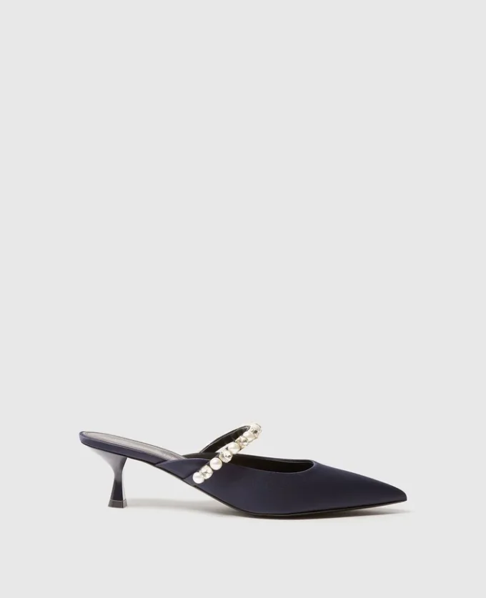 Elsa Pearl-Embellished Kitten Heels Elsa Pearl-Embellished Kitten Heels