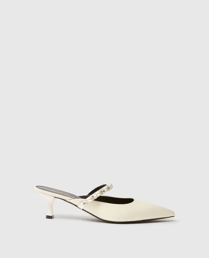 Elsa Pearl-Embellished Kitten Heels Elsa Pearl-Embellished Kitten Heels
