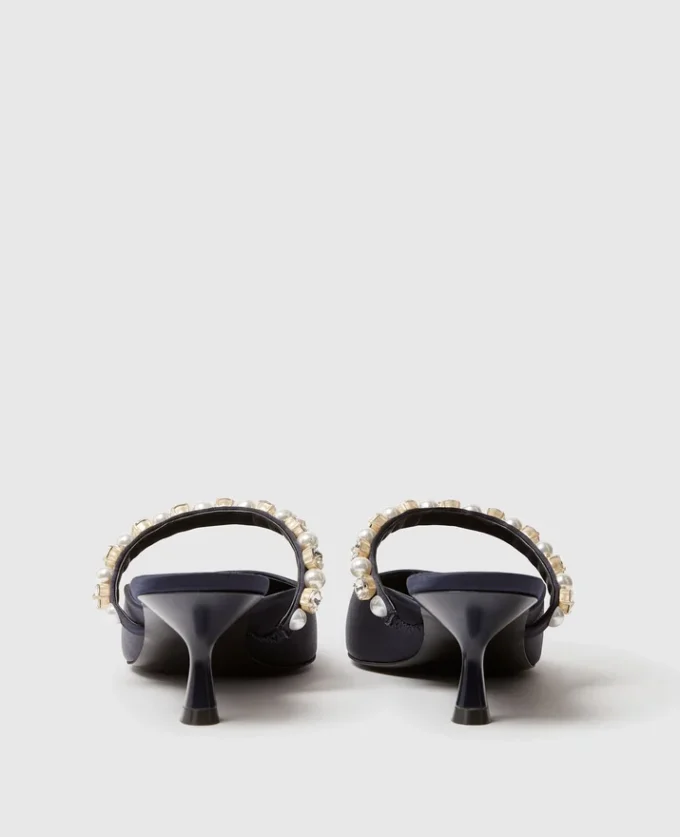 Elsa Pearl-Embellished Kitten Heels Elsa Pearl-Embellished Kitten Heels