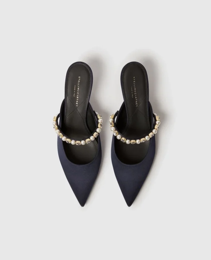 Elsa Pearl-Embellished Kitten Heels Elsa Pearl-Embellished Kitten Heels