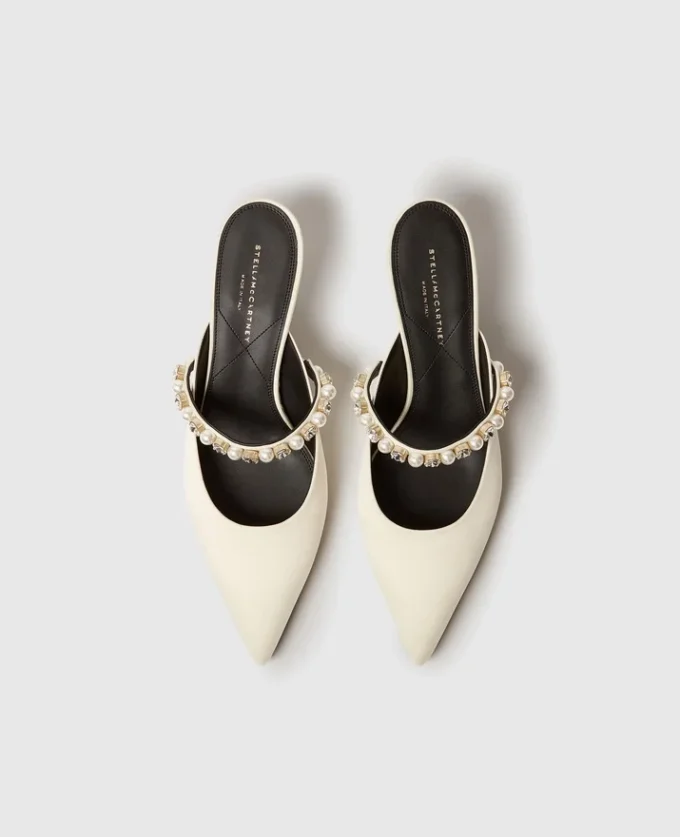 Elsa Pearl-Embellished Kitten Heels Elsa Pearl-Embellished Kitten Heels