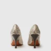 Elsa Woven Metallic Kitten Heel Pump Elsa Woven Metallic Kitten Heel Pump