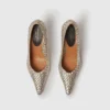 Elsa Woven Metallic Kitten Heel Pump Elsa Woven Metallic Kitten Heel Pump