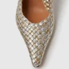 Elsa Woven Metallic Kitten Heel Pump Elsa Woven Metallic Kitten Heel Pump