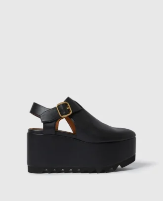 Elyse Closed-Toe T-Bar Platform Sandal