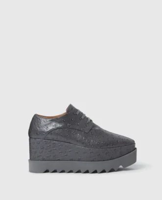 Elyse Ostrich Platform Shoes