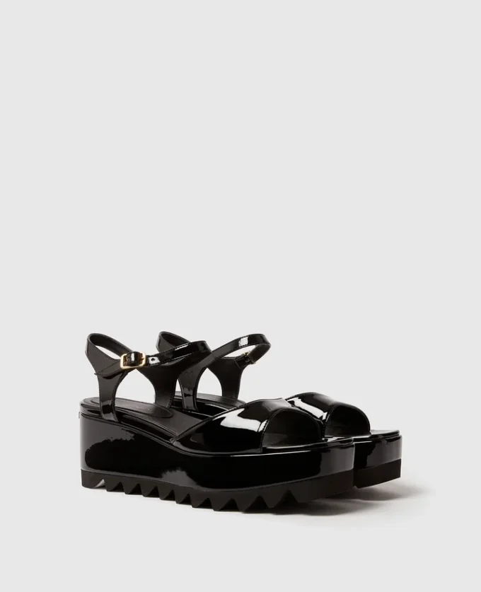 Elyse Patent Platform Sandals Elyse Patent Platform Sandals