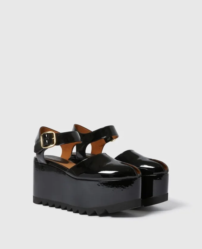 Elyse Patent Platform Sandals Elyse Patent Platform Sandals