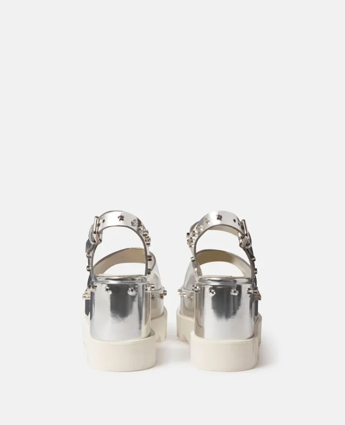 Elyse Star Stud Mirrored Platform Sandals Elyse Star Stud Mirrored Platform Sandals
