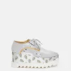 Elyse Strawberry-Print Metallic Platform Shoes Elyse Strawberry-Print Metallic Platform Shoes