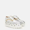 Elyse Strawberry-Print Metallic Platform Shoes Elyse Strawberry-Print Metallic Platform Shoes