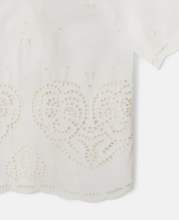 Embroidery Anglaise Cotton Shirt Embroidery Anglaise Cotton Shirt