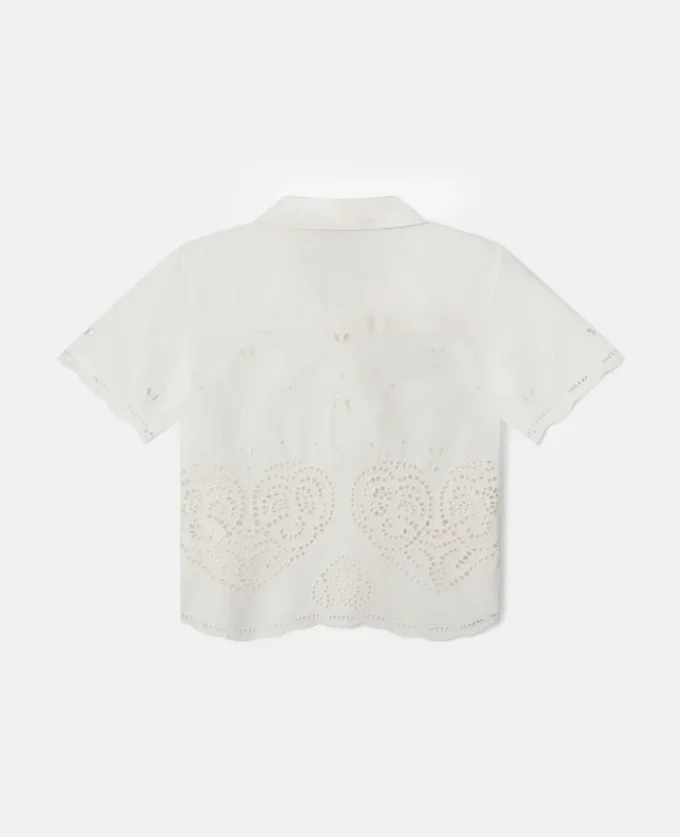 Embroidery Anglaise Cotton Shirt Embroidery Anglaise Cotton Shirt