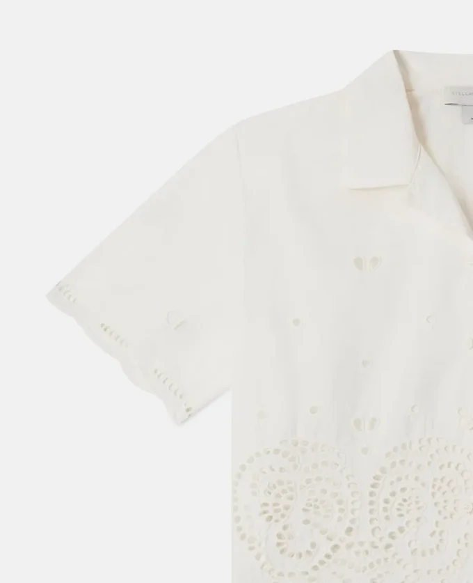 Embroidery Anglaise Cotton Shirt Embroidery Anglaise Cotton Shirt