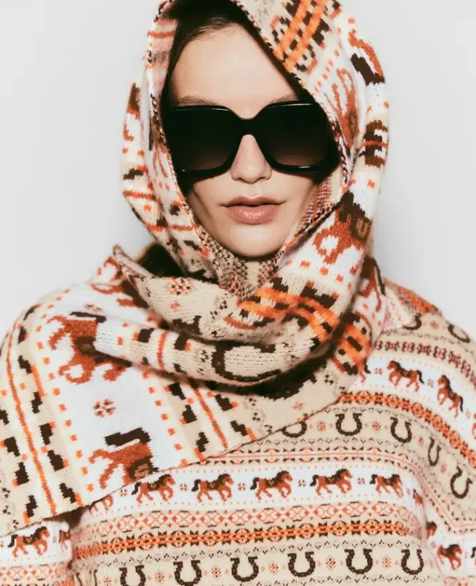 Fair Isle Wool Scarf Fair Isle Wool Scarf
