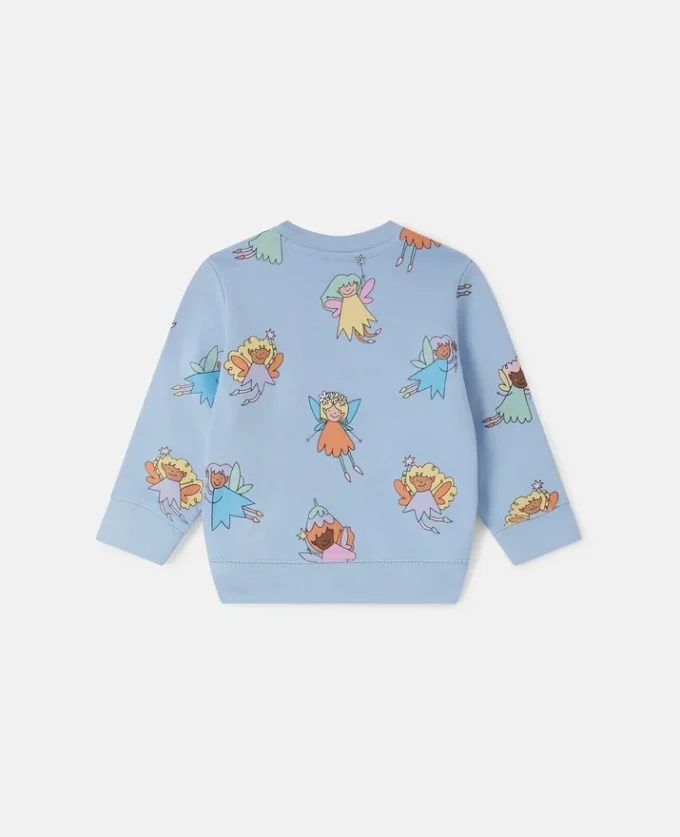 Fairies Print Crewneck Sweatshirt Fairies Print Crewneck Sweatshirt