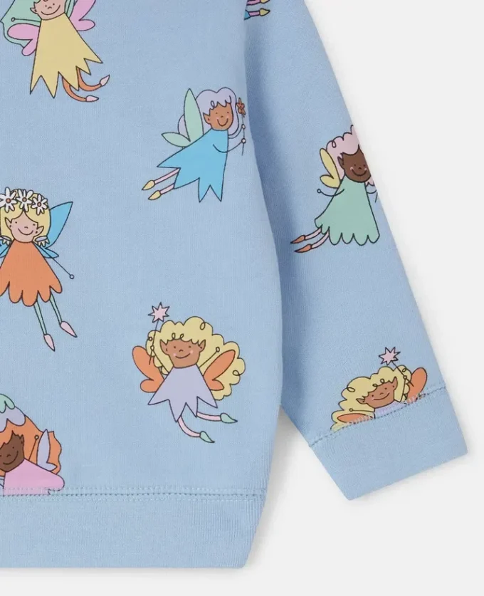 Fairies Print Crewneck Sweatshirt Fairies Print Crewneck Sweatshirt