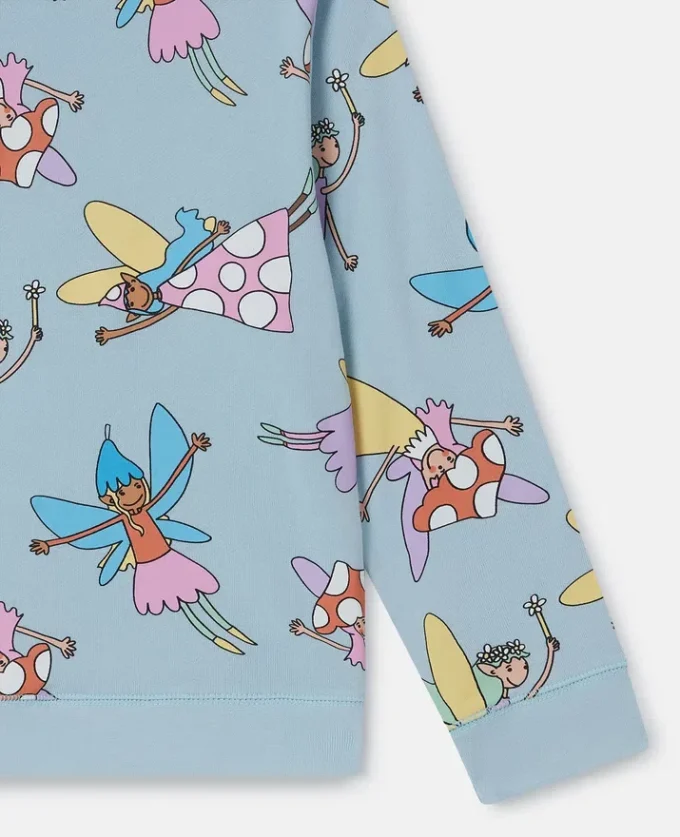 Fairies Print Crewneck Sweatshirt Fairies Print Crewneck Sweatshirt