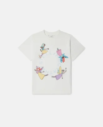 Fairies Print Crewneck T-Shirt