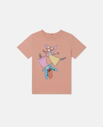 Fairies Print Crewneck T-Shirt