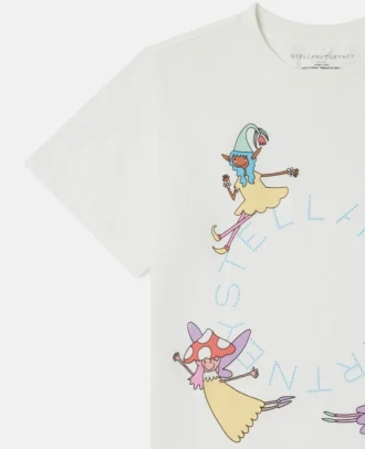 Fairies Print Crewneck T-Shirt