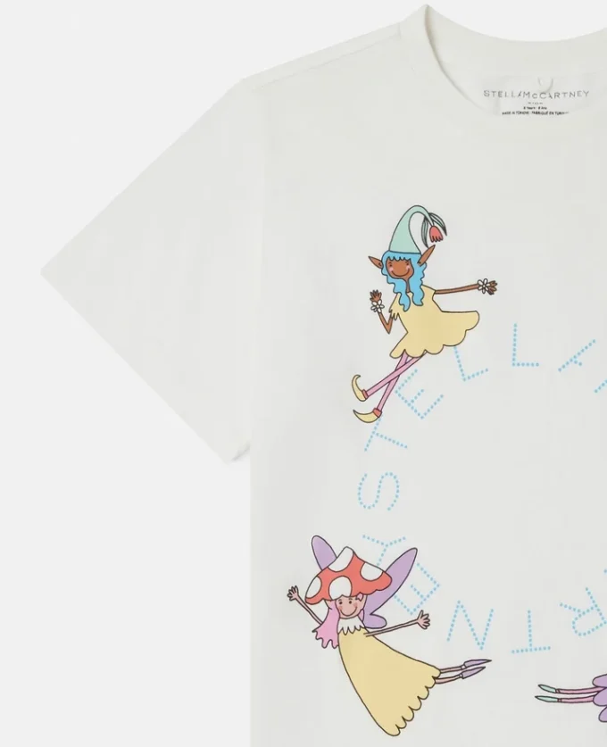 Fairies Print Crewneck T-Shirt Fairies Print Crewneck T-Shirt
