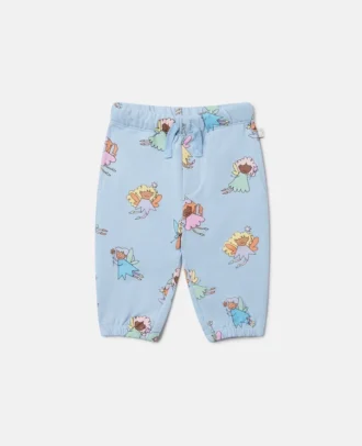 Fairies Print Drawstring Sweatpants