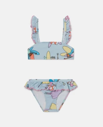 Fairies Print Frilled Bikini Fairies Print Frilled Bikini