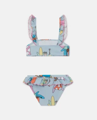 Fairies Print Frilled Bikini Fairies Print Frilled Bikini