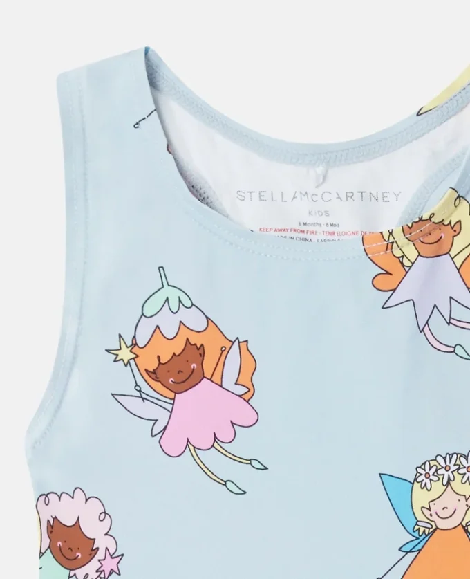 Fairies Print Frilled Swimsuit Fairies Print Frilled Swimsuit