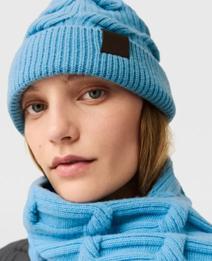Falabella Cable-Knit Beanie Falabella Cable-Knit Beanie