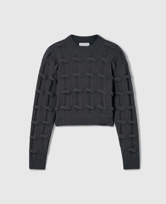 Falabella Cable-Knit Crewneck Jumper Falabella Cable-Knit Crewneck Jumper