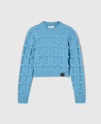 Falabella Cable-Knit Crewneck Jumper