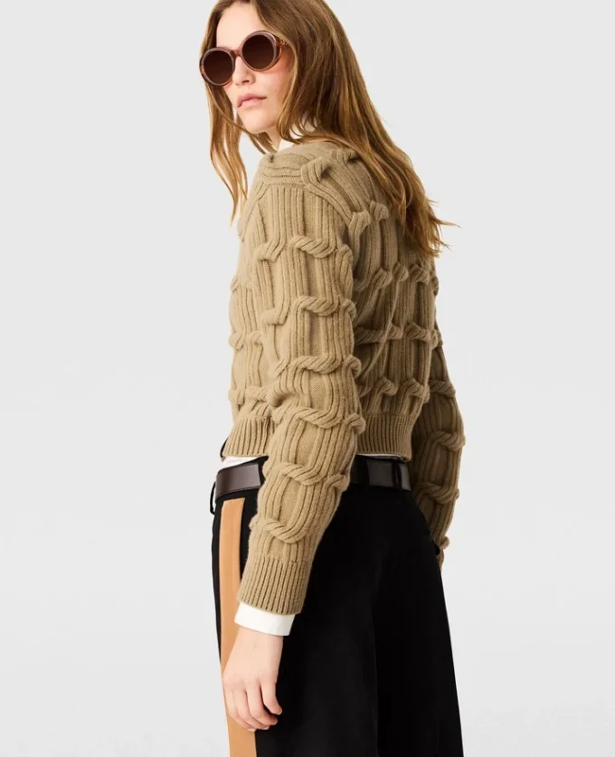 Falabella Cable-Knit Crewneck Jumper Falabella Cable-Knit Crewneck Jumper