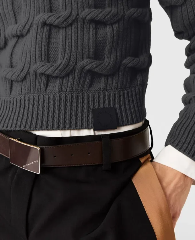 Falabella Cable-Knit Crewneck Jumper Falabella Cable-Knit Crewneck Jumper