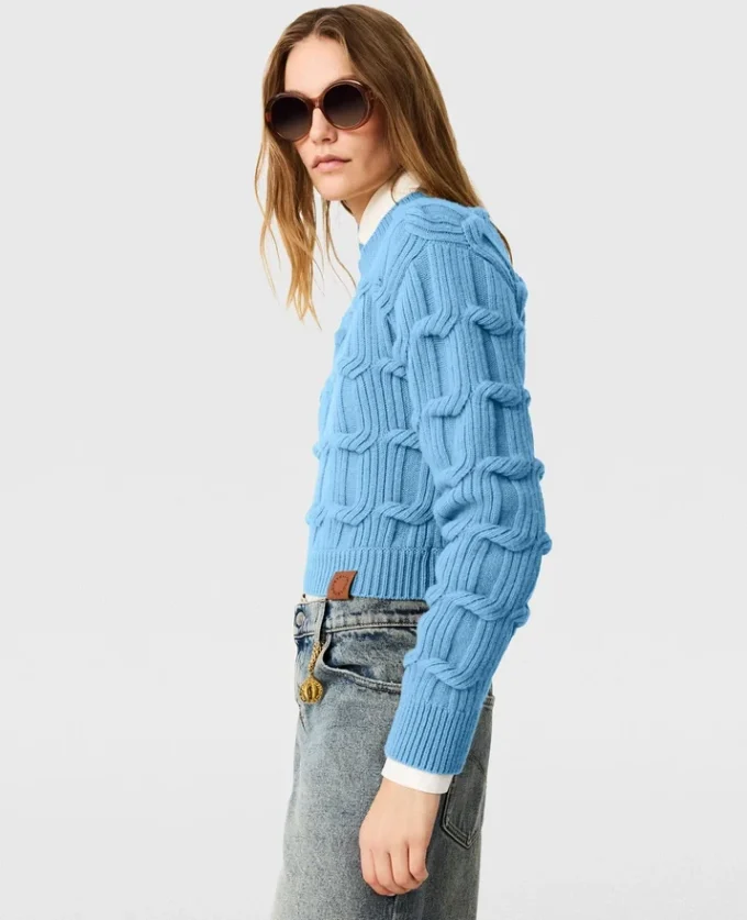 Falabella Cable-Knit Crewneck Jumper Falabella Cable-Knit Crewneck Jumper