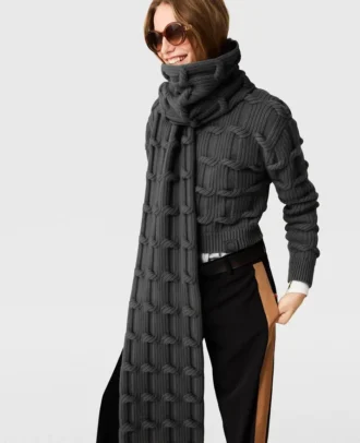 Falabella Cable-Knit Scarf