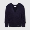 Falabella Cable-Knit V-Neck Jumper Falabella Cable-Knit V-Neck Jumper