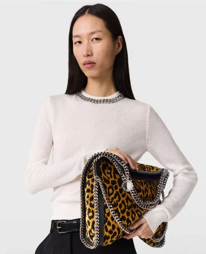Falabella Chain Fine-Knit Sweater Falabella Chain Fine-Knit Sweater