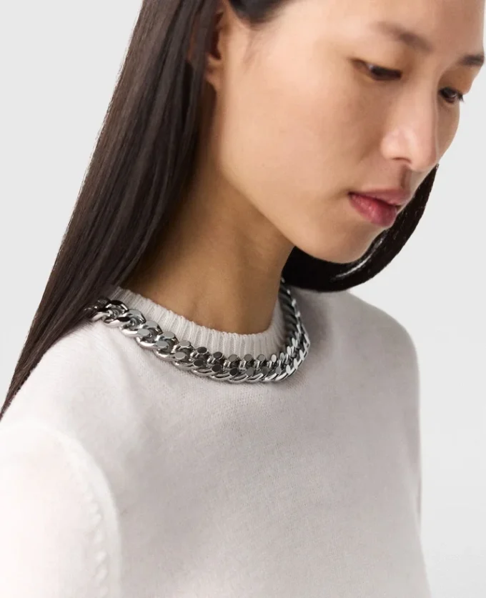 Falabella Chain Fine-Knit Sweater Falabella Chain Fine-Knit Sweater