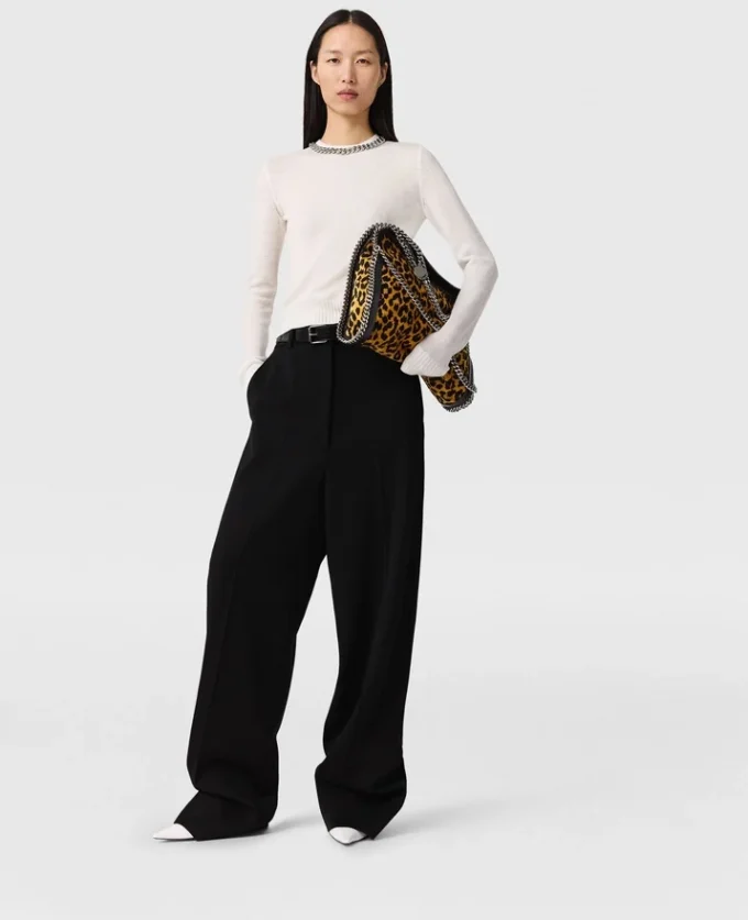 Falabella Chain Fine-Knit Sweater Falabella Chain Fine-Knit Sweater