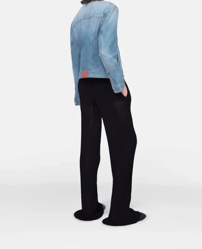 Falabella Chain Light Wash Denim Jacket Falabella Chain Light Wash Denim Jacket