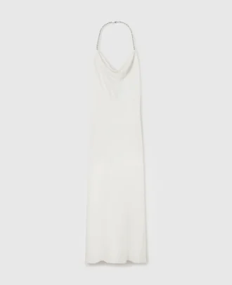 Falabella Chain Strap Satin Dress