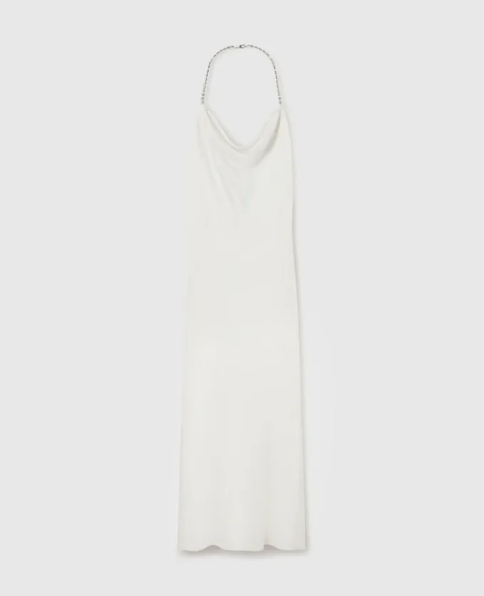 Falabella Chain Strap Satin Dress Falabella Chain Strap Satin Dress