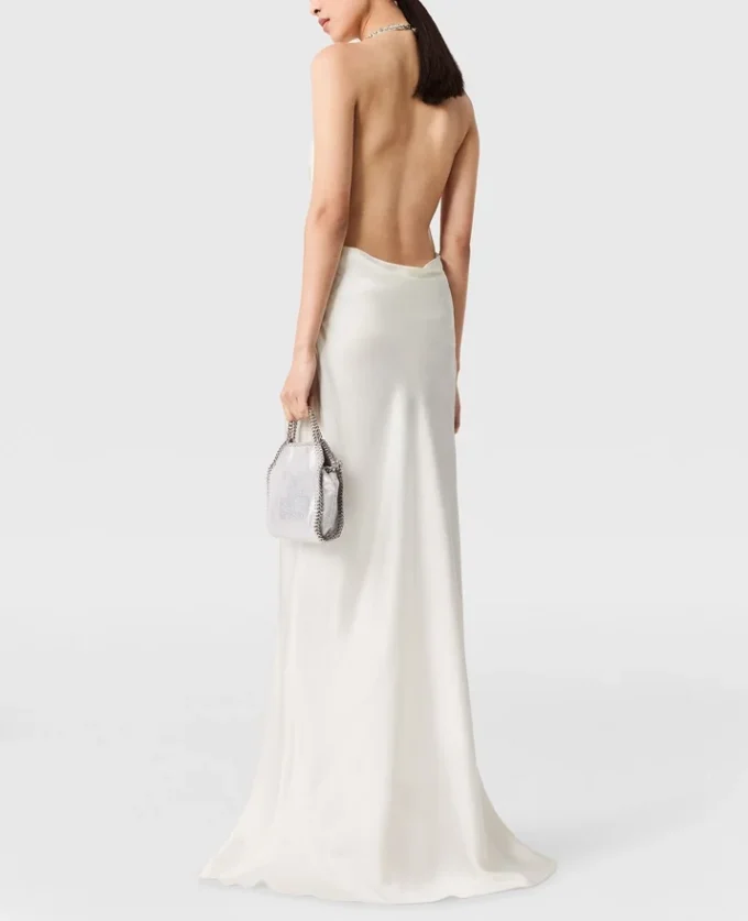 Falabella Chain Strap Satin Dress Falabella Chain Strap Satin Dress