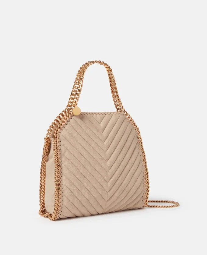 Falabella Chevron Quilted Mini Tote Bag Falabella Chevron Quilted Mini Tote Bag