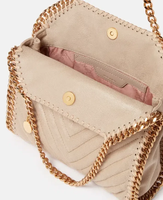 Falabella Chevron Quilted Mini Tote Bag Falabella Chevron Quilted Mini Tote Bag