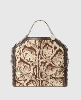 Falabella Cloud Leopard Fold-Over Tote Bag