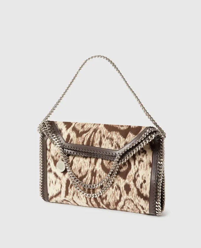 Falabella Cloud Leopard Fold-Over Tote Bag Falabella Cloud Leopard Fold-Over Tote Bag